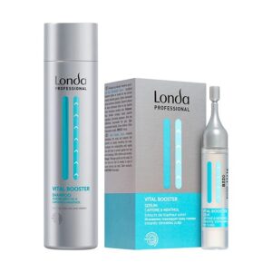 Pachet Londa Professional Vital Booster – Sampon energizant 250 ml + Ser anticadere 6x9 ml