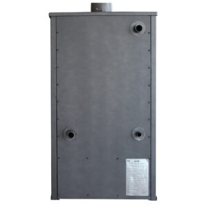 Pachet Termosemineu pe lemne brichete si carbune Fornello MILANO E 24 KW cuptor Ivory 580x560x1060 mm boiler termoelectric 100l vas expansiune pompa circulatie kit evacuare si kit montaj