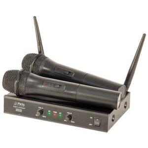 Set 2 microfoane wireless UHF 863.2 & 864.2 MHZ Party PARTY200UHFMK
