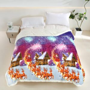 Patura cocolino cu blanita CRACIUN