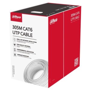 Cablu cupru UTP CAT6 Dahua PFM920I-6UN-C, 305 m, 99.97 puritate, long PoE, Alb