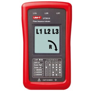 Detector rotatie faze pentru motoare electrice UT261A UNI-T PHASE-UT261A-UNIT