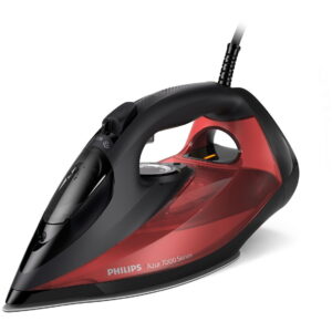 Fier de Calcat Seria 7000 DST7022/40, 2800W, 250g/min, 300ml, Talpa SteamGlide Plus, Rosu-Negru