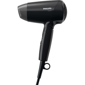 Uscator de par Philips EssentialCare BHC010/10, 1200 W, 3 setari temperatura, maner pliant, Negru