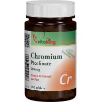 Picolinat de crom 200mcg 100cpr VITAKING