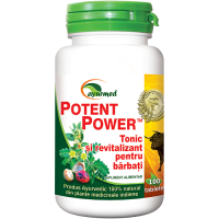 Potent power, tonic si revitalizant pentru barbati 120tbl AYURMED