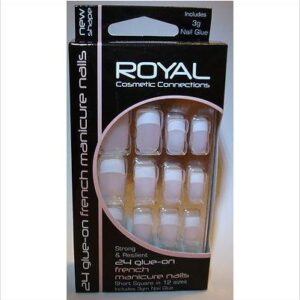 Unghii False Royal French cu adeziv