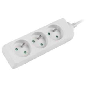 Prelungitor Lanberg 1.5m, 3 prize alb PS0-03E-0150-W