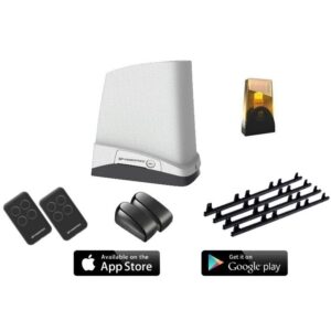 Kit automatizare poarta culisanta PowerTech PSA500, 500KG, cu aplicatie Android / iOS + 4m cremaliera