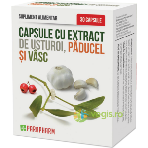 Capsule cu Extract de Usturoi, Paducel, Vasc 30cps