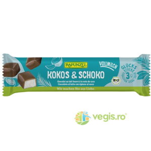 Baton de Cocos cu Glazura din Lapte Ecologic/Bio 50g