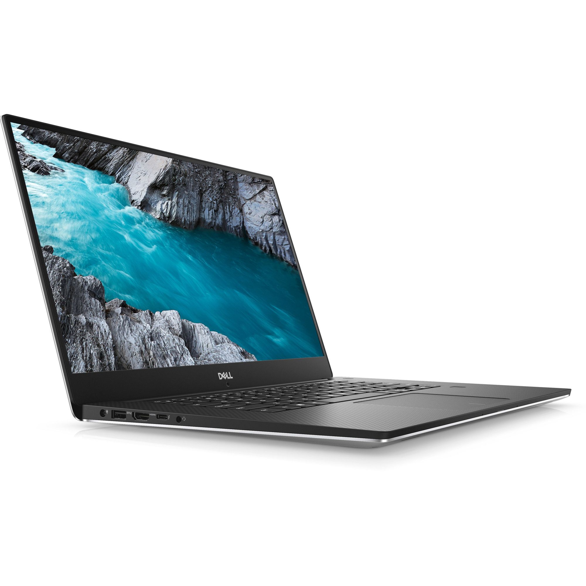 Laptop DELL, XPS 15 9570, Intel Core i7-8750H, 2.20 GHz, HDD: 256 GB, RAM: 16 GB, video: nVIDIA GeForce GTX 1050 Ti, webcam, 4k-touch