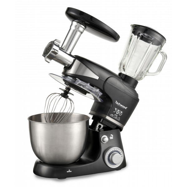Robot de bucatarie 3 in 1 Techwood TRO-5066, 1000W, mixer 5L, blender 1.5L, masina de tocat