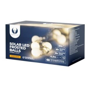 Ghirlanda cu incarcare solara 6.5M 30 becuri 3000K Forever Light RTV100182