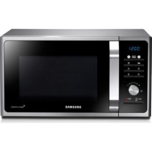 Cuptor cu microunde Samsung, 23 l, 800 W, Auto cook, Afisaj digital, Interior ceramic, Timer, Child Lock, Argintiu