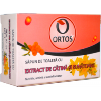 Sapun de toaleta cu extract de catina si sunatoare 100gr ORTOS