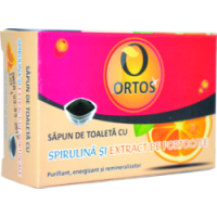 Sapun de toaleta cu spirulina si extract de portocale 100gr ORTOS