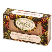 Sapun natural cu grapefruit, papaya si kiwi 90gr DEJA VU
