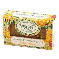 Sapun natural cu lamaie, portocale si goji 90gr DEJA VU