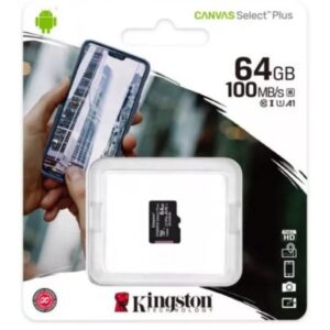 Card de memorie MicroSD Kingston 64GB SDCS2/64GB, Select Plus, Clasa 10 UHS-I Performance