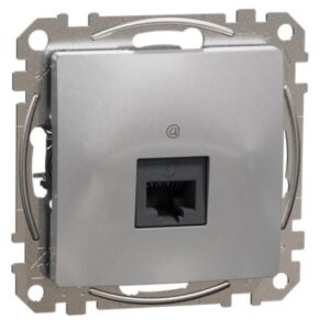Priza RJ45 Cat5E UTP, Schneider, SDD113451, Sedna Design, aluminiu