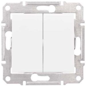 Intrerupator cap scara dublu Schneider Sedna SDN0600121, alb