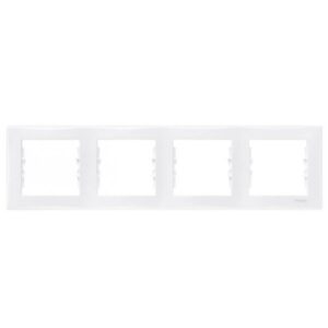 Rama 4 posturi orizontala Schneider Sedna SDN5800721, alb