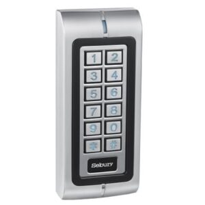Controler standalone antivandal Sebury SEB-W1-B rezistent la apa, EM 125kHz, capacitate 2500 cartele sau coduri PIN