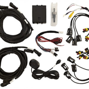 Senzori de parcare spate si fata cu avertizare acustica si video, afisaj pe navigatie