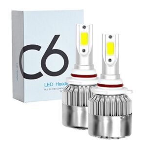 Set 2 LED-uri Auto Techstar® C6, 9006, 36w, 3800 Lumeni, 6500K, AUTO, 12-24 Volti, COB