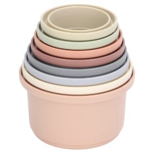 Set 8 Cani Educative Fast Stacking Cups Pentru Bebe