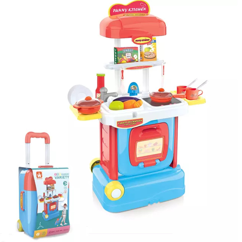 Set Bucatarie si Troller 2 in 1 cu accesorii (Gama: Interactiv, TIP PRODUS: Jucarii)