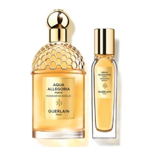 Set cadou Aqua Allegoria Forte Mandarine Basilic Guerlain, Apa de Parfum, Femei, 125 ml + 15 ml