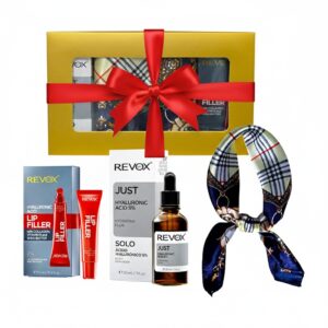 Set Cadou Elysa – Ser Revox Hyaluronic Acid 5% 30ml, Lip Filler Revox 12ml, Esarfa
