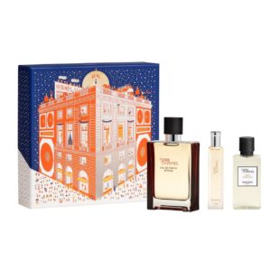 Set cadou Hermes Terre d'Hermès Intense, Barbati, Apa de Parfum, 100 ml + After Shave Balsam 40ml + Apa de Parfum, 15 ml