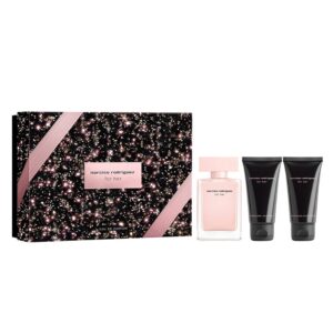 Set cadou Narciso Rodriguez For Her Apa de Parfum, 50 ml + Lotiune de Corp, 50 ml + Gel de Dus, 50 ml