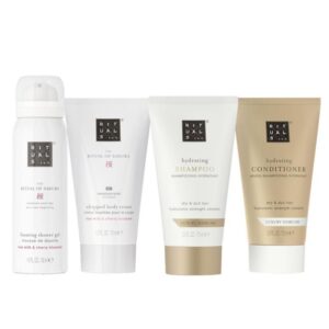 Set cadou Rituals The Ritual of Sakura Gel de dus spumant 50 ml, Crema de corp 70 ml, sampon 70 ml, balsam, 70 ml