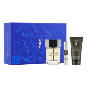 Set Cadou Yves Saint Laurent La Nuit de L'Homme, Apa de Toalera, 100 ml + Gel de dus, 100 ml + Apa de toaleta 10 ml