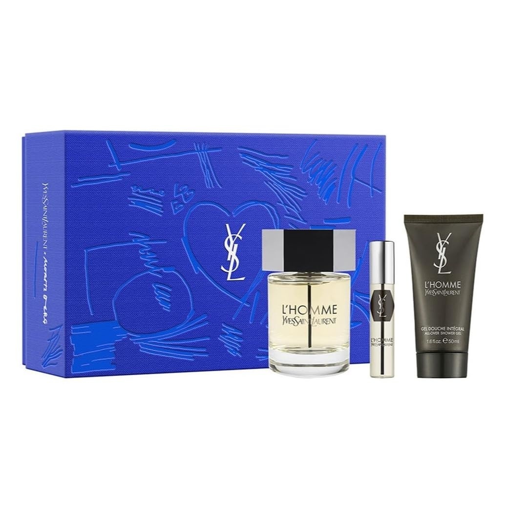 Set Cadou Yves Saint Laurent La Nuit de L'Homme, Apa de Toalera, 100 ml + Gel de dus, 100 ml + Apa de toaleta 10 ml