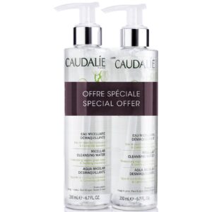 Set Duo Caudalie, Apa Micelara Demachianta, pentru toate tipurile de ten, 2 x 200 ml