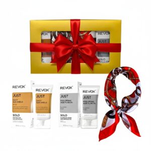 Set Elysa – Ser Revox Hyaluronic Acid 3% 30ml, Crema SPF50 Revox 30ml, Esarfa