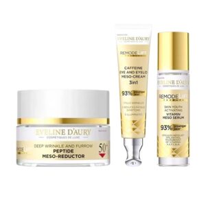 Set Eveline D’Aury 50+, Remodelift Therapy, cu Crema de fata 50 ml, Ser vitaminizant 30 ml si Crema pentru ochi si pleoape 20 ml