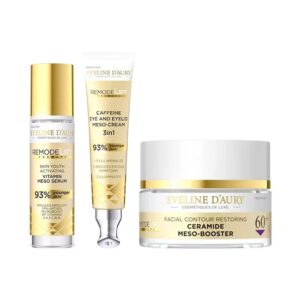 Set Eveline D’Aury 60+, Remodelift Therapy, cu Crema de fata 50 ml, Ser vitaminizant 30 ml si Crema pentru ochi si pleoape 20 ml