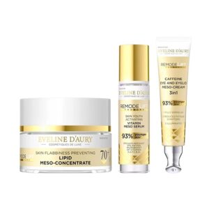 Set Eveline D’Aury 70+, Remodelift Therapy, cu Crema de fata 50 ml, Ser vitaminizant 30 ml si Crema pentru ochi si pleoape 20 ml