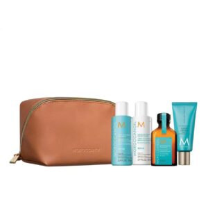 Set Repair, Moroccanoil, Sampon 70ml, Balsam 70 ml, Crema de maini 40 ml, Tratament ulei de par pentru toate tipurile de par 25ml
