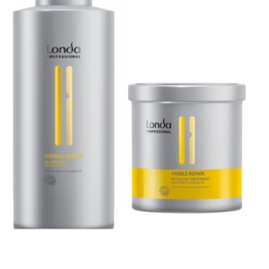 Set reparator Londa Professional Visible Repair cu 1000 ml Sampon + 750 ml Tratament cu Pantenol (Concentratie: Set)
