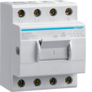 Separator compact 4P, 63A, 3.5 module Hager SH463N