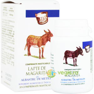 Lapte de Magarita cu Albastru de Metilen  20cpr masticabile