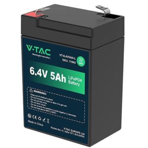 Acumulator lithium 6.4V 5AH 70X47X99MM V-TAC SKU-11943