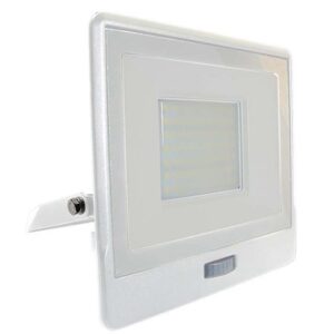 Reflector LED SMD 50W 4000K IP65 cu senzor miscare - alb V-TAC SKU-20302